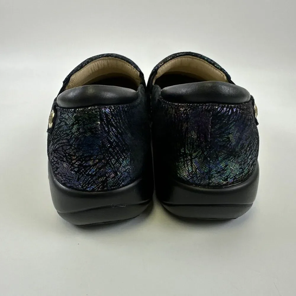 Alegria Keli Dynomite Slip On Clog‎ Comfort Iridescent Leather KEL-7522 36 6-6.5